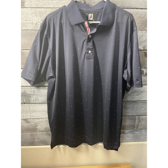 Footjoy FJ Men’s Polo‎ Blue shirt Short sleeve size L - Picture 1 of 11